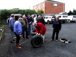 Ladies lesson  Club Tyre Repair Workshop 